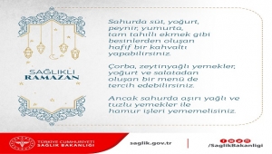Sağlık Bakanlığı'ndan önemli hatırlatma: Sahurda...