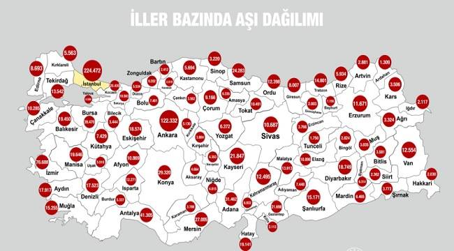 İşte İl İl Türkiye'nin 'AŞI' haritası!