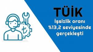 TÜİK: İşsizlik oranı %13,2 seviyesinde gerçekleşti