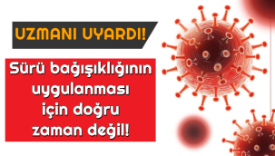 Uzmanı uyardı: Sürü bağışıklığının uygulanması için doğru zaman değil!