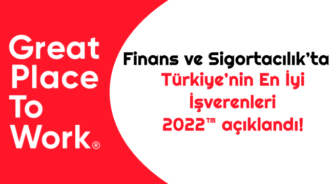 Finans ve Sigortacılık'ta Türkiye'nin En İyi İşverenleri 2022™ açıklandı!