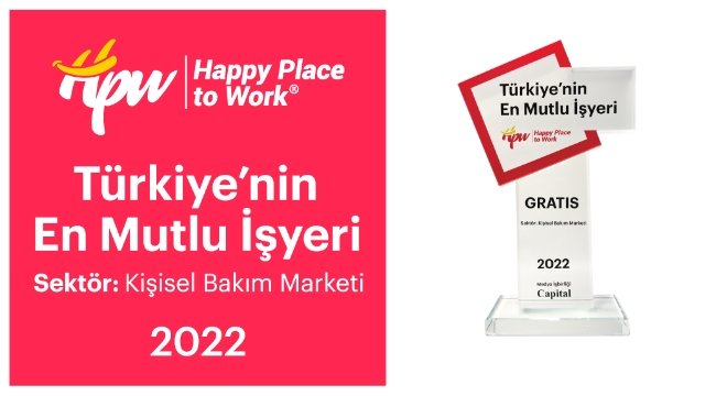Gratis "Türkiye'nin En Mutlu İşyeri" seçildi!