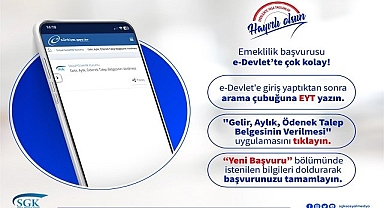 Kolay emeklilik başvurusu!