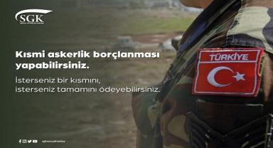 Askerlik borçlanması KISMİ olur mu?